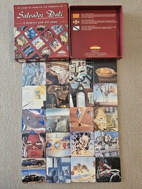 Salvador Dali Paintings "A Memory and Art Game" Matching Cards Memory Cards Game